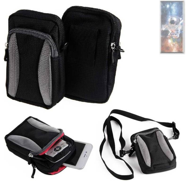 K-S-Trade Handyhülle für ZTE Axon 50 Ultra, Holster Schutz Hülle Handy Hülle Gürteltasche Umhängetasche mit von flat.design