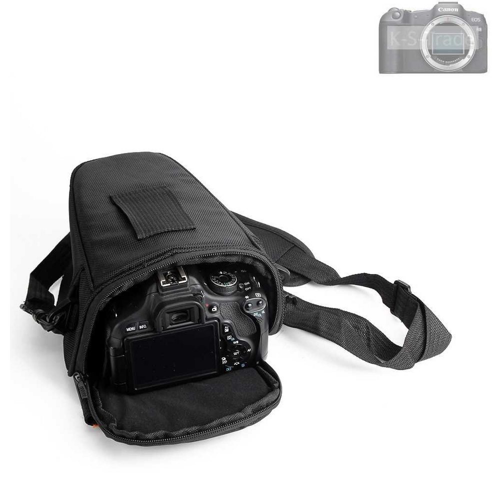 K-S-Trade Kameratasche für Canon EOS R8, Kameratasche Fototasche Schultertasche Umhängetasche Colt von flat.design