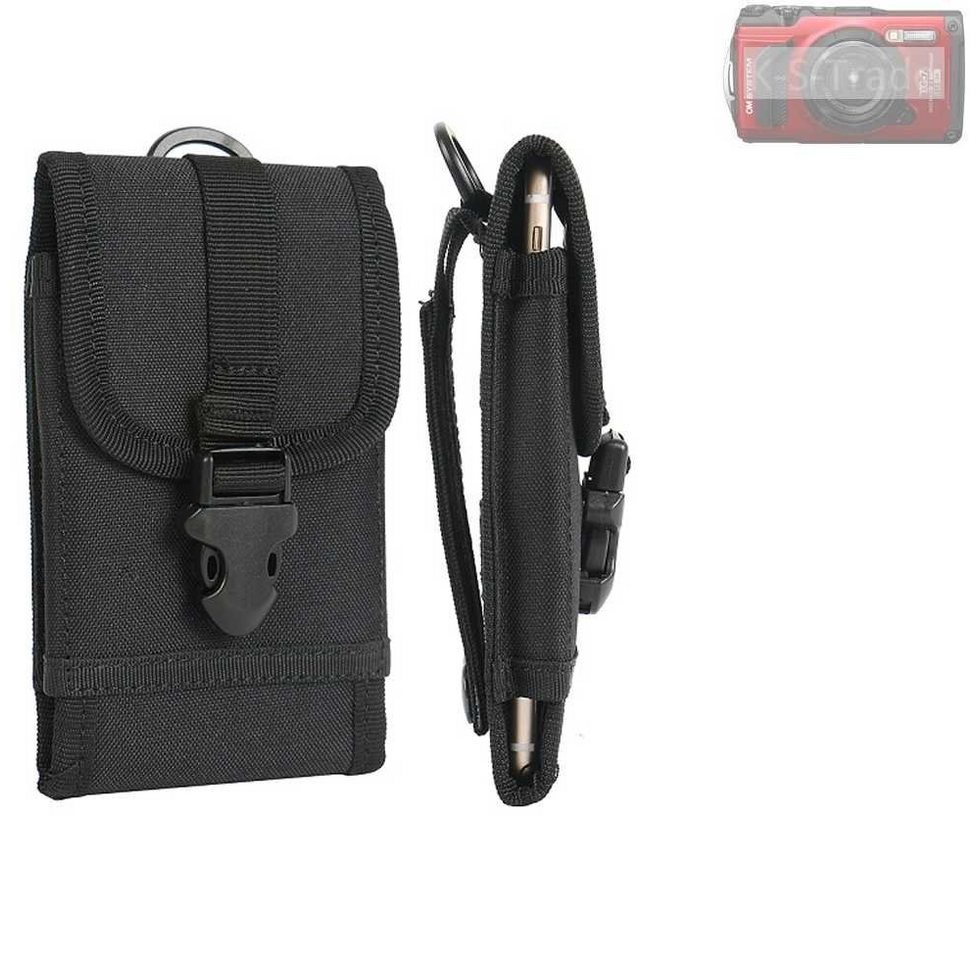 K-S-Trade Kameratasche für Olympus OM System Tough TG-7, Kameratasche Gürteltasche Outdoor Gürtel Tasche Kompaktkamera von flat.design