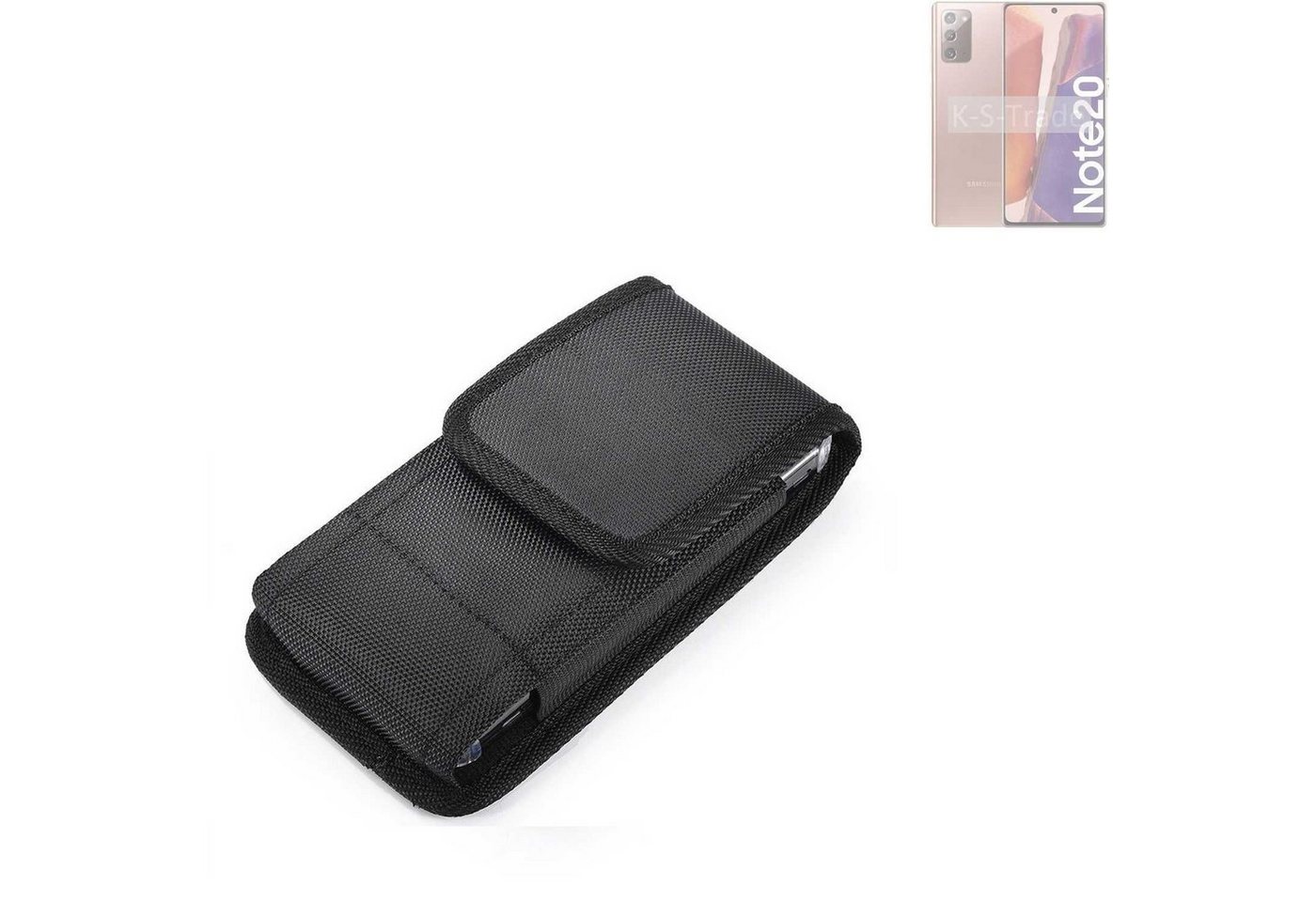 K-S-Trade Kameratasche für Samsung Galaxy Note20 LTE, Holster Gürteltasche Holster Gürtel Tasche wasserabweisend Handy von flat.design