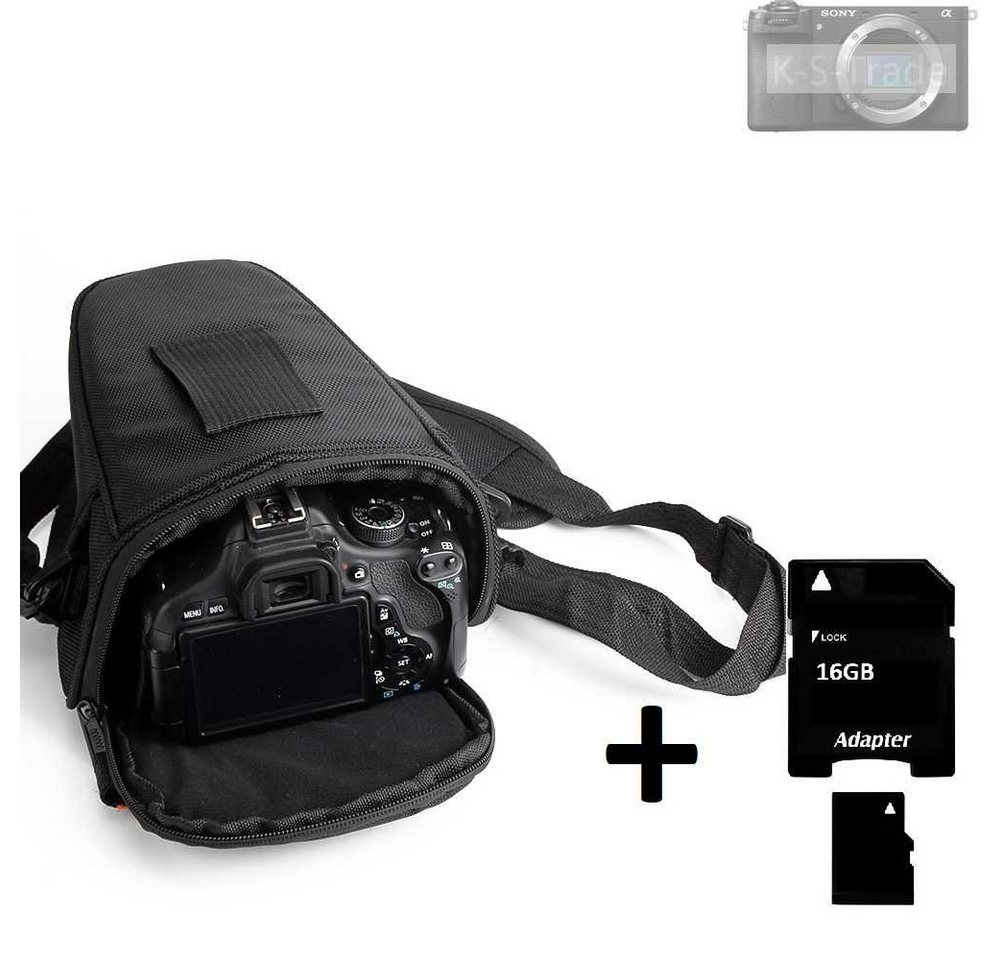 K-S-Trade Kameratasche für Sony Alpha 6700, Schultertasche Colt Kameratasche Systemkameras DSLR DSLM SLR von flat.design