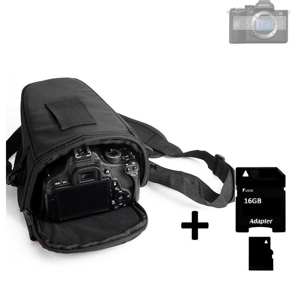 K-S-Trade Kameratasche für Sony Alpha 7R V, Schultertasche Colt Kameratasche Systemkameras DSLR DSLM SLR von flat.design