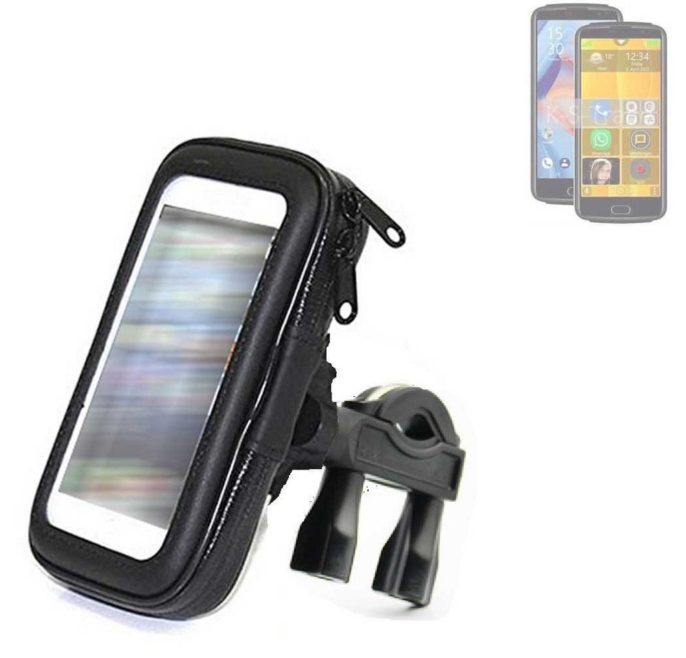 K-S-Trade für Bea-fon M7 Smartphone-Halterung, (Fahrrad-Halterung Handy-Halterung Halter Lenkstange) von flat.design