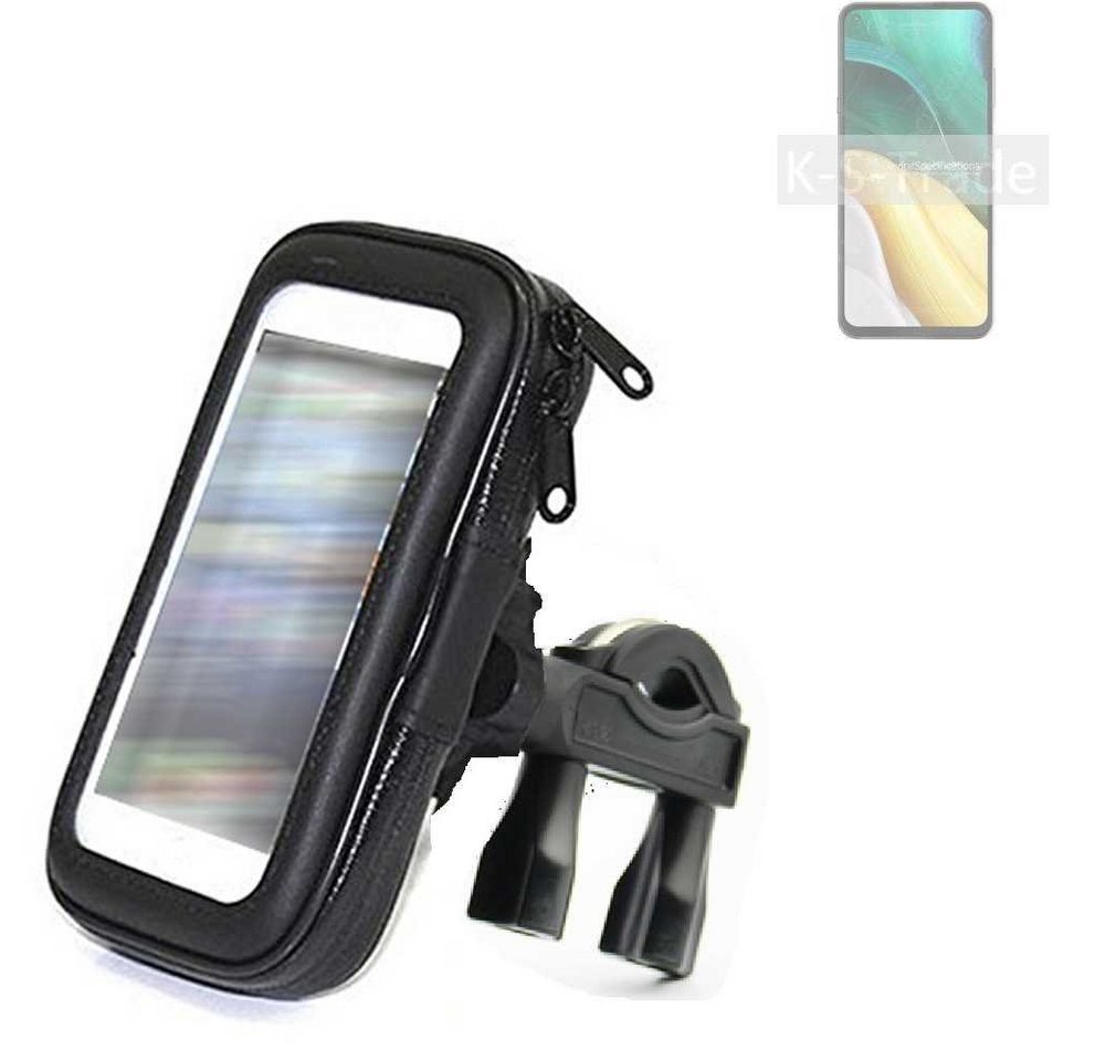 K-S-Trade für HiSense Infinity H50 Smartphone-Halterung, (Fahrrad-Halterung Handy-Halterung Halter Lenkstange) von flat.design