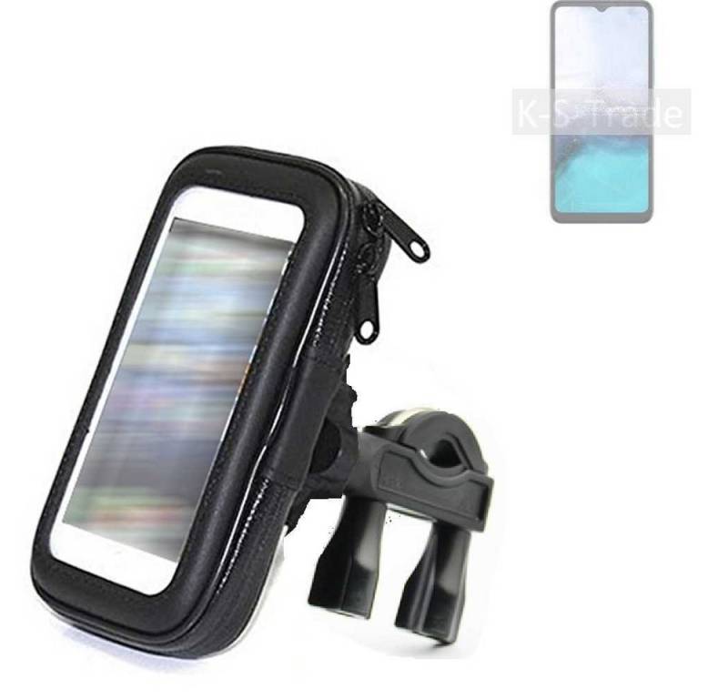 K-S-Trade für HiSense R12 5G Smartphone-Halterung, (Fahrrad-Halterung Handy-Halterung Halter Lenkstange) von flat.design