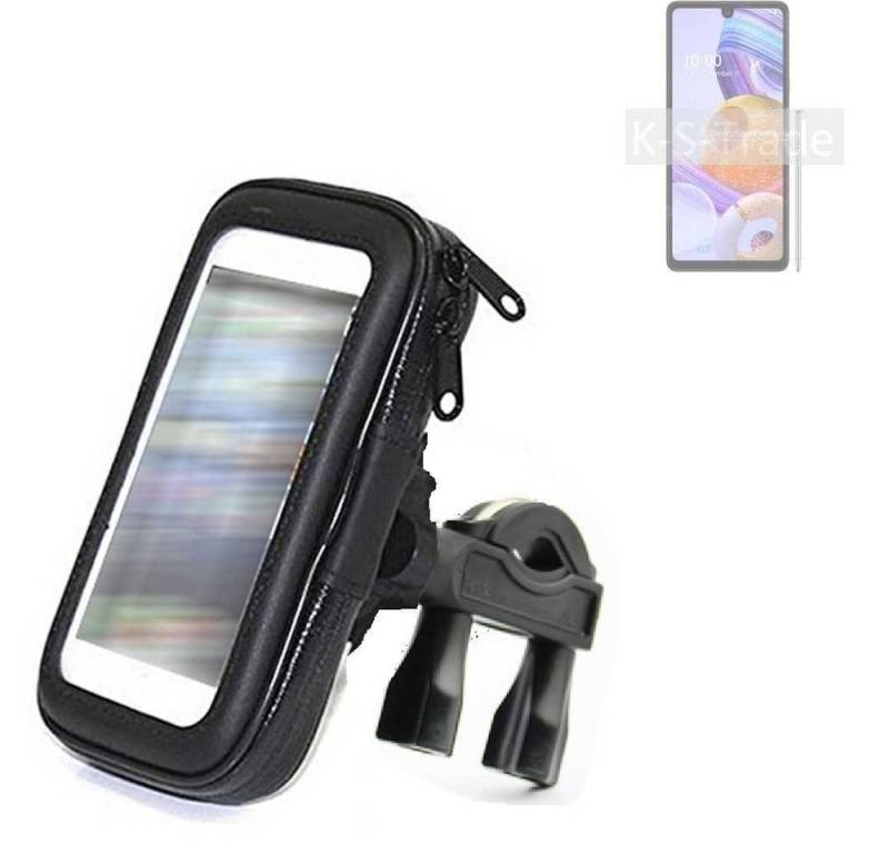 K-S-Trade für LG Electronics K71 Smartphone-Halterung, (Fahrrad-Halterung Handy-Halterung Halter Lenkstange) von flat.design