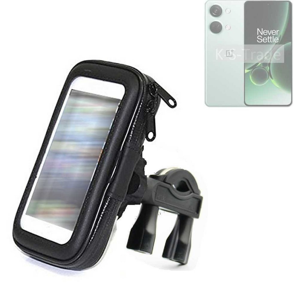 K-S-Trade für OnePlus Nord 3 5G Smartphone-Halterung, (Fahrrad-Halterung Handy-Halterung Halter Lenkstange) von flat.design