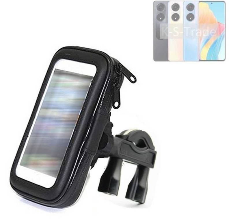 K-S-Trade für Oppo A1 5G Smartphone-Halterung, (Fahrrad-Halterung Handy-Halterung Halter Lenkstange) von flat.design