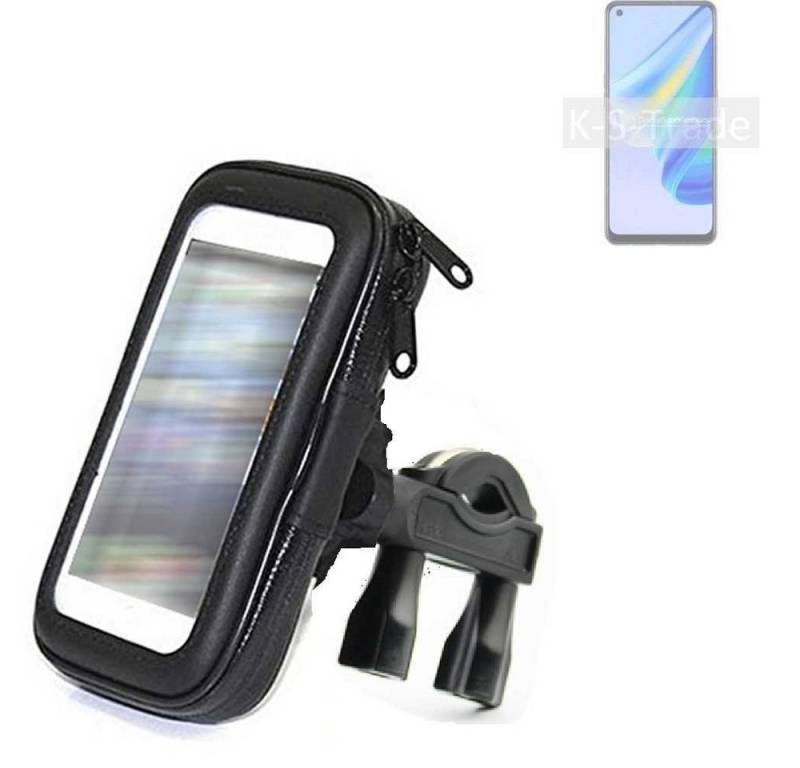 K-S-Trade für Oppo Reno6 Lite Smartphone-Halterung, (Fahrrad-Halterung Handy-Halterung Halter Lenkstange) von flat.design