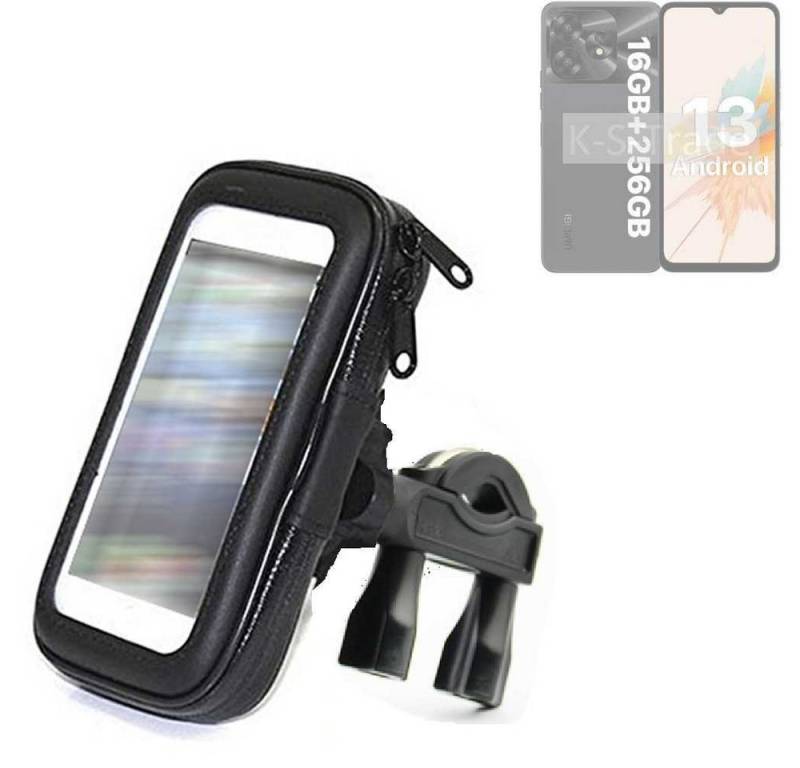 K-S-Trade für UMIDIGI A15 Smartphone-Halterung, (Fahrrad-Halterung Handy-Halterung Halter Lenkstange) von flat.design
