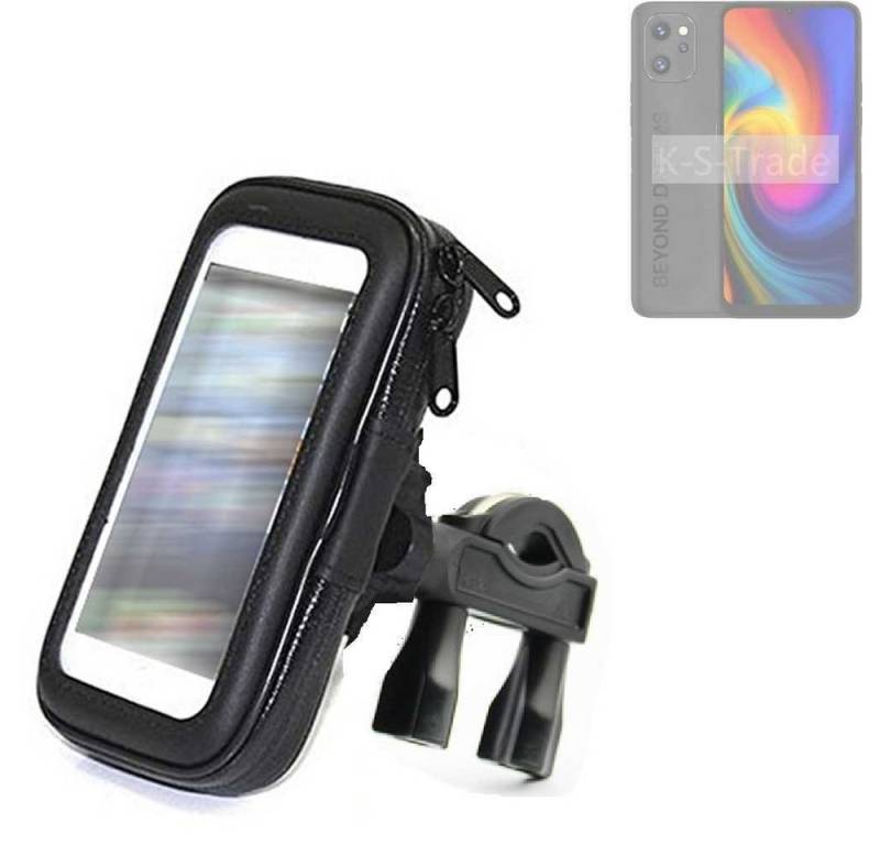 K-S-Trade für UMIDIGI F3 Pro 5G Smartphone-Halterung, (Fahrrad-Halterung Handy-Halterung Halter Lenkstange) von flat.design