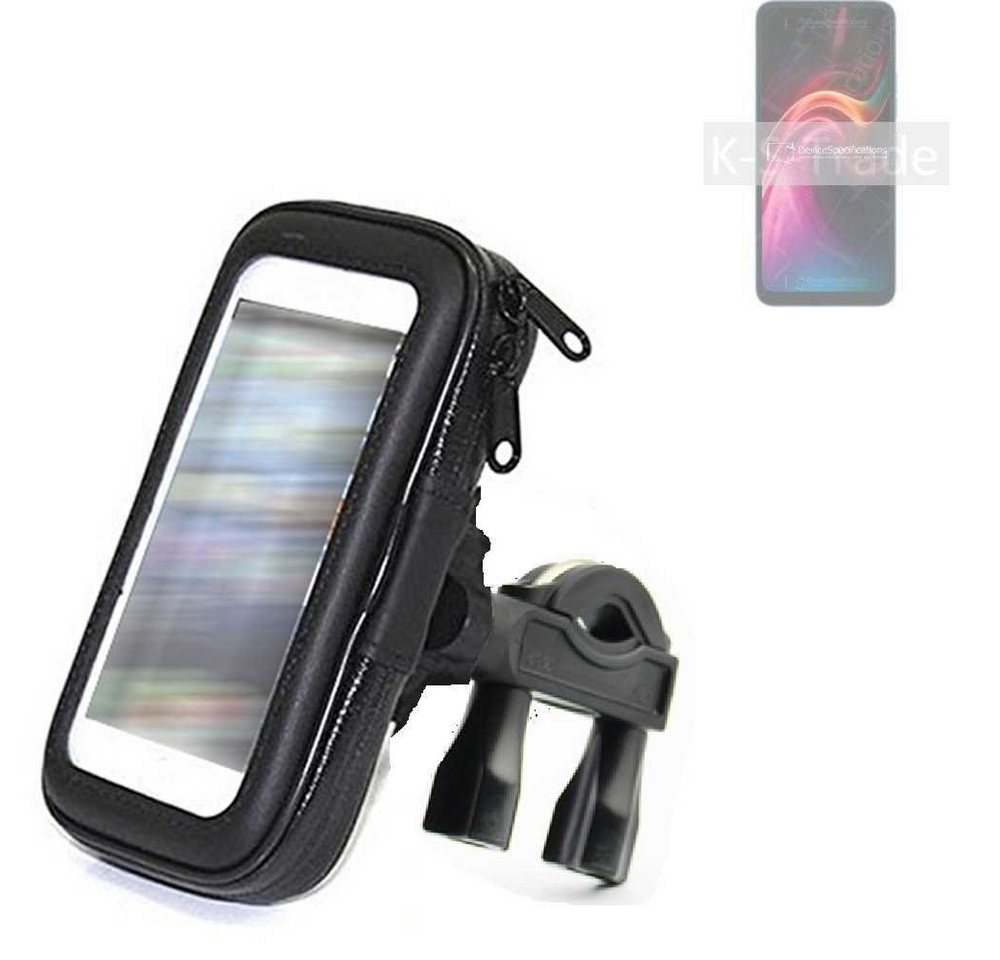 K-S-Trade für UMIDIGI G1 Max Smartphone-Halterung, (Fahrrad-Halterung Handy-Halterung Halter Lenkstange) von flat.design