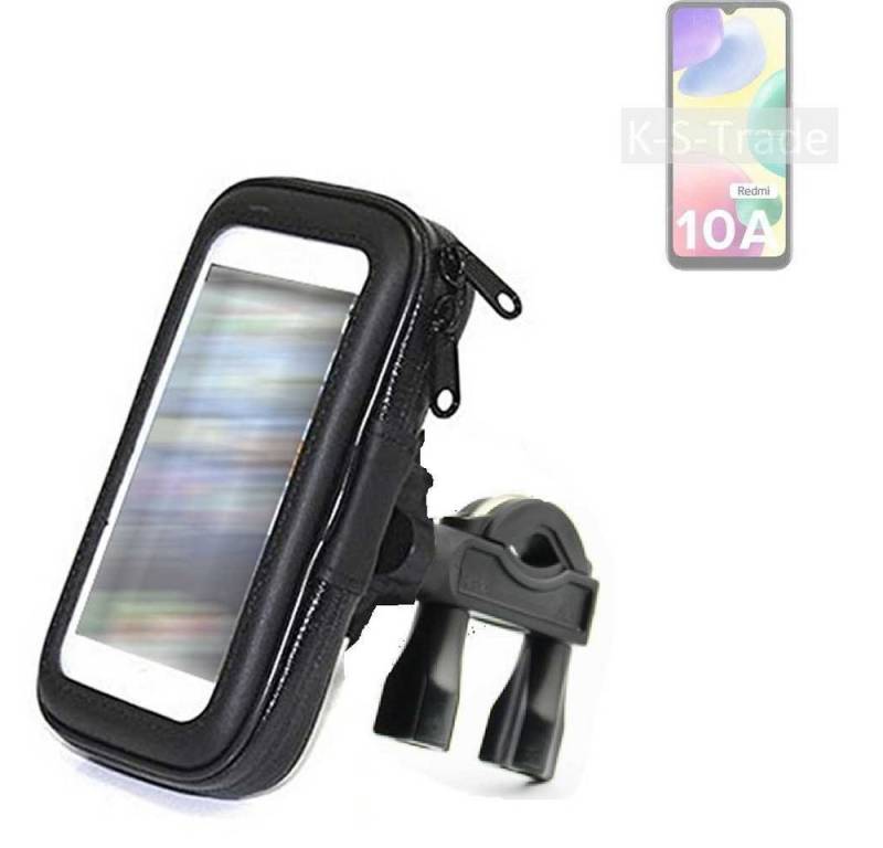K-S-Trade für Xiaomi Redmi 10A Smartphone-Halterung, (Fahrrad-Halterung Handy-Halterung Halter Lenkstange) von flat.design