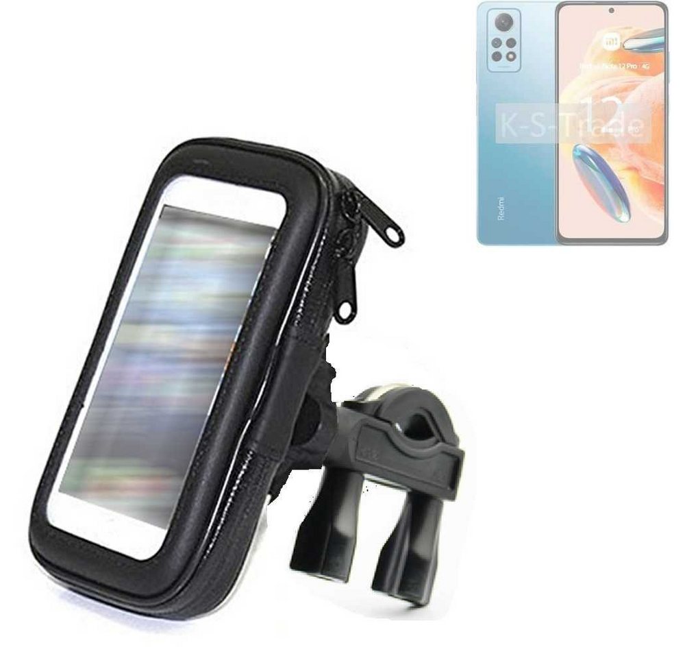 K-S-Trade für Xiaomi Redmi Note 12R Pro Smartphone-Halterung, (Fahrrad-Halterung Handy-Halterung Halter Lenkstange) von flat.design