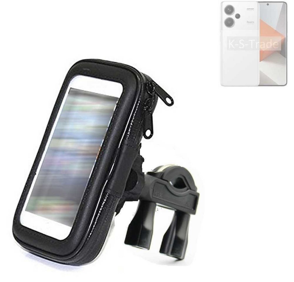K-S-Trade für Xiaomi Redmi Note 13 Pro+ Smartphone-Halterung, (Fahrrad-Halterung Handy-Halterung Halter Lenkstange) von flat.design