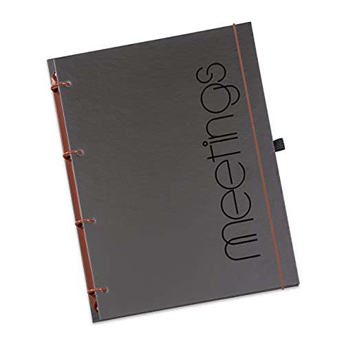 flexiNotes MEETINGBOOK A4, Typ: Meetings, Braun, 75 Blatt Gesprächsnotizen - Ring S von flexiNotes