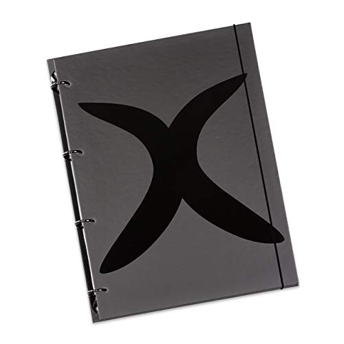flexiNotes NOTIZBUCH A5, Typ: X-Black, Schwarz, 150 Blatt kariert - Ring M von flexiNotes