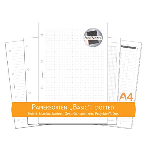 flexiNotes PAPIER A4, 75 Blatt Notizpapier Typ: Basic, dotted von flexiNotes