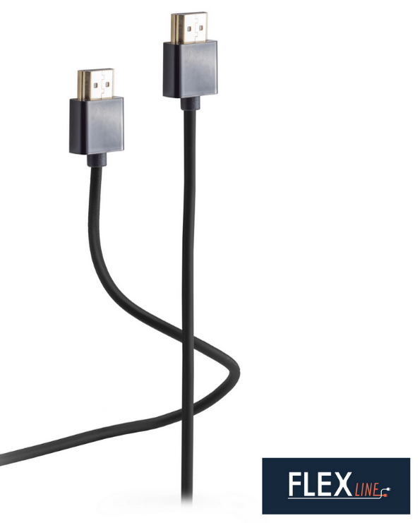 FLEXLINE HDMI Kabel, A-Stecker - A-Stecker, 1,5 m FLEXLINE HDMI Kabel, A-Stecker - A-Stecker, 1,5 m von flexline