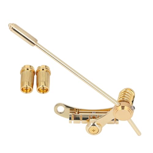 FLEXMAN Gitarren Abitien Tremolo Ersatz, Goldene Aluminiumlegierung Bridge Stop Bar Tempoce Tremolo, Guitar Bridge Stop Bar für LP und SG Gitarren von flexman