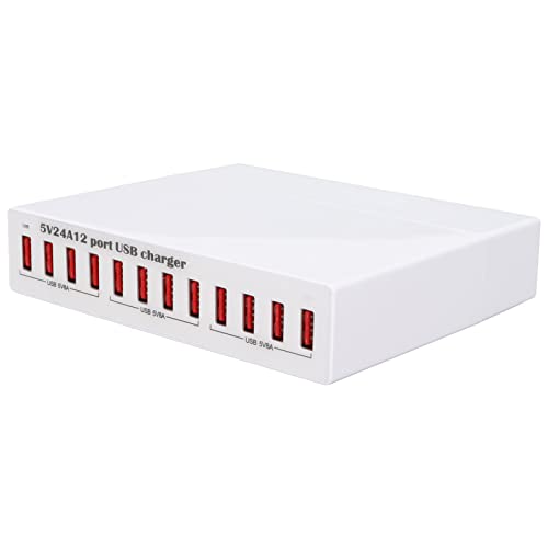 flexman 12 Port USB Ladegerät, 120 W USB Ladehub mit Automatischer Erkennung und LED Anzeige, Schnelllade USB Ladestation für MP3 Telefone, Kameras, Spielekonsolen flexman 12 Port USB Ladegerät, 120 W USB Ladehub mit Automatischer Erkennung und LED Anzeige, Schnelllade USB Ladestation für MP3 Telefone, Kameras, Spielekonsolen von flexman
