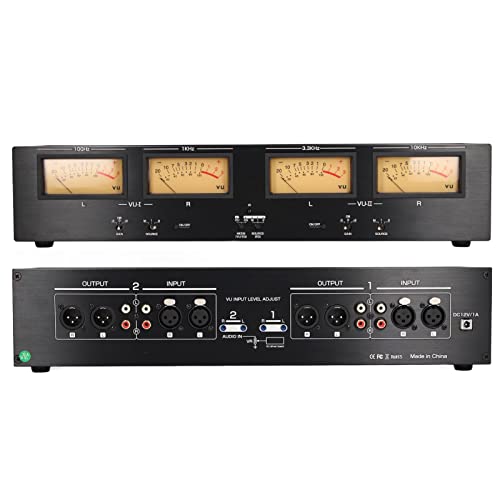 flexman 4 Wege Analog VU Meter, Einstellbare Verstärkung, RCA XLR Umschalter Adapter, Schallpegelanzeige, Integriertes Mikrofon Tonabnehmermodul, EQ Spektrum Modus für Heimkino flexman 4 Wege Analog VU Meter, Einstellbare Verstärkung, RCA XLR Umschalter Adapter, Schallpegelanzeige, Integriertes Mikrofon Tonabnehmermodul, EQ Spektrum Modus für Heimkino von flexman