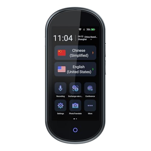 flexman Language Translator Device, 109 Sprachen 4G Smart AI Instant Übersetzung mit Rückfahrkamera, 2 GB+16 GB Tragbare Offline Angesichts Angesichts Bidirektion Übersetzung flexman Language Translator Device, 109 Sprachen 4G Smart AI Instant Übersetzung mit Rückfahrkamera, 2 GB+16 GB Tragbare Offline Angesichts Angesichts Bidirektion Übersetzung von flexman
