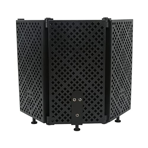 flexman Professional Studio Recording Mikrofon Isolationsschild, Faltbarer Mikrofon Isolationsschild, Hochdichte Eva Schaum Schallabsorptionsschwamm Schallabsorptionsabdeckung von flexman
