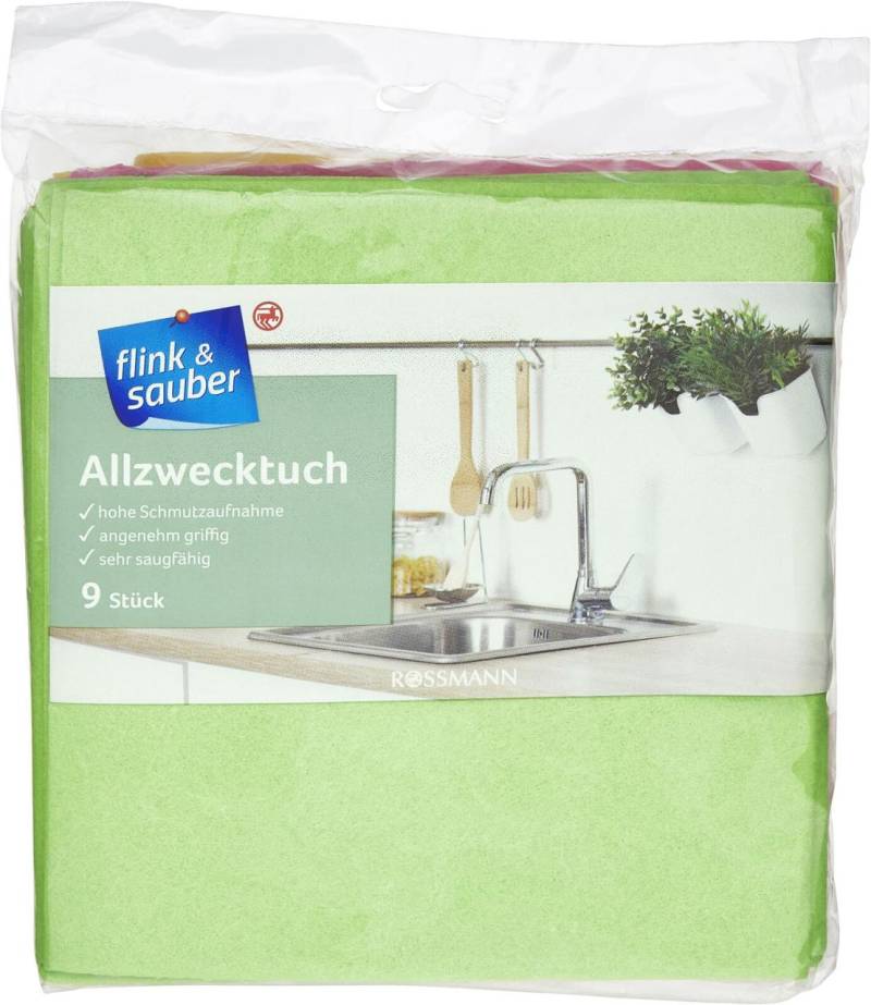 flink & sauber Schwammtücher 38 cm x 38 cm von flink & sauber