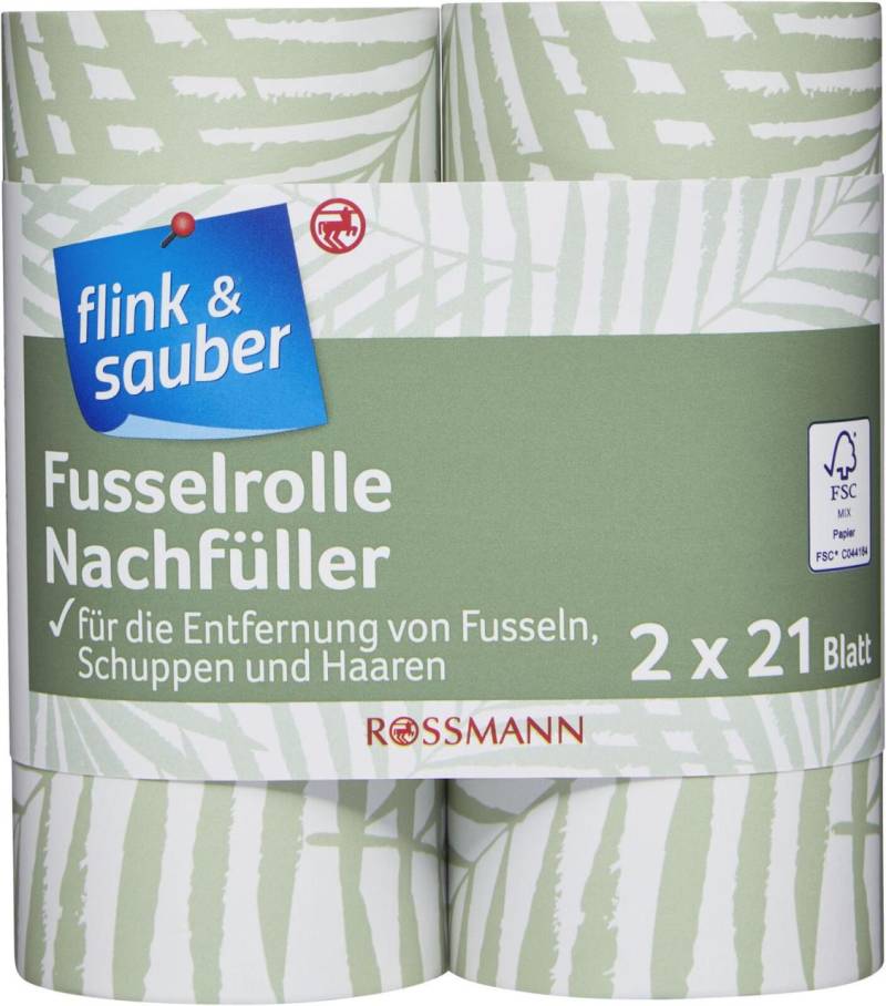 flink & sauber Ersatz-Fusselrollen 2 St. von flink & sauber