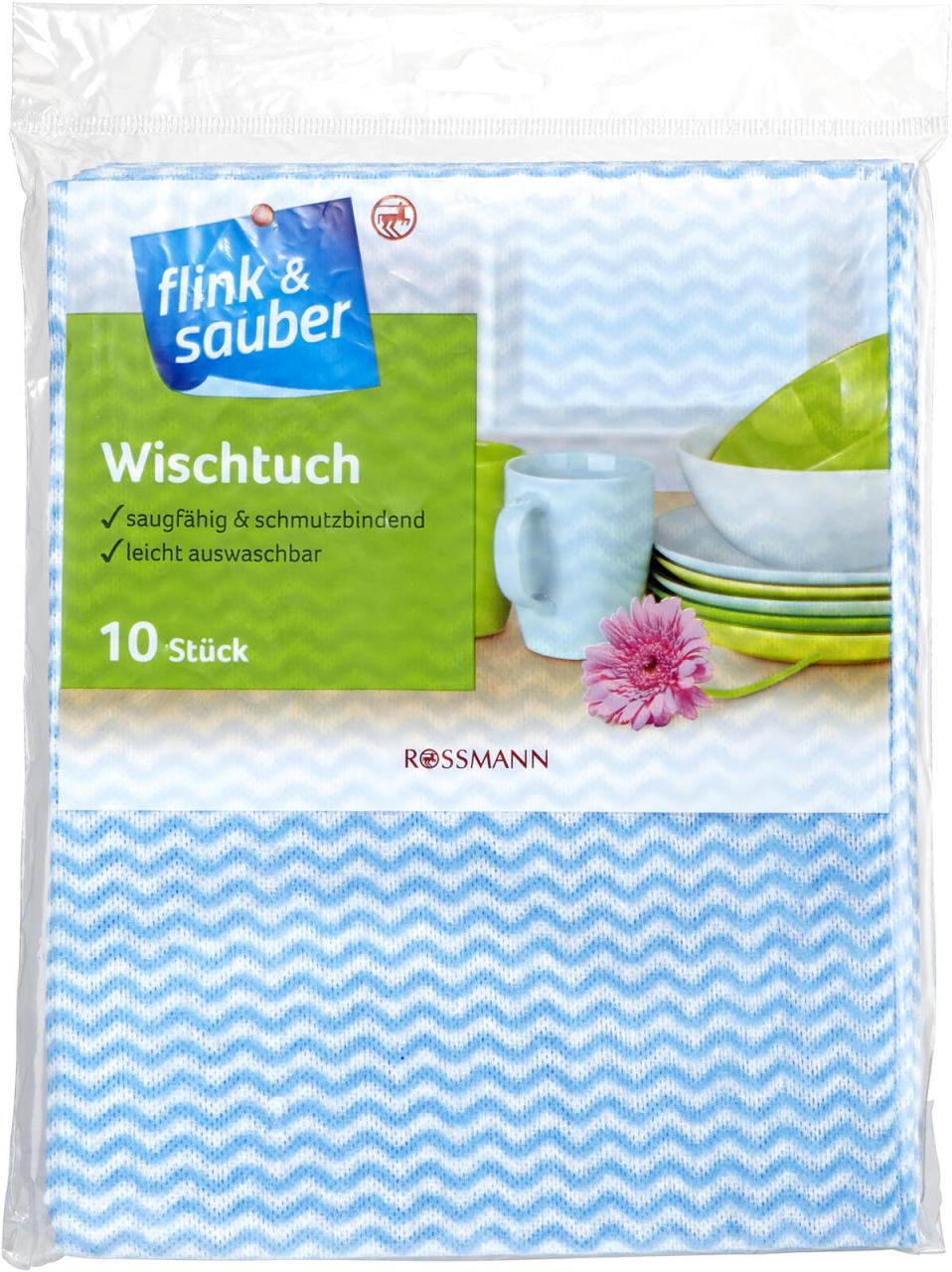 F&S Wischtuch 10 St Wischtücher von flink & sauber