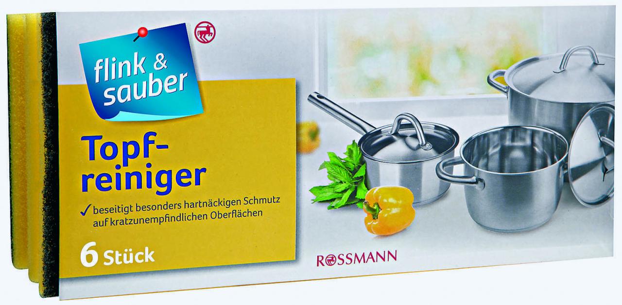 Flink&Sauber Topfreiniger 6St. von flink & sauber
