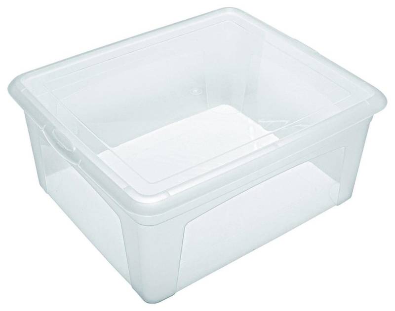 flink & sauber Aufbewahrungsbox 17,0 l - 40,0 x 35,0 x 17,0 cm transparent von flink & sauber