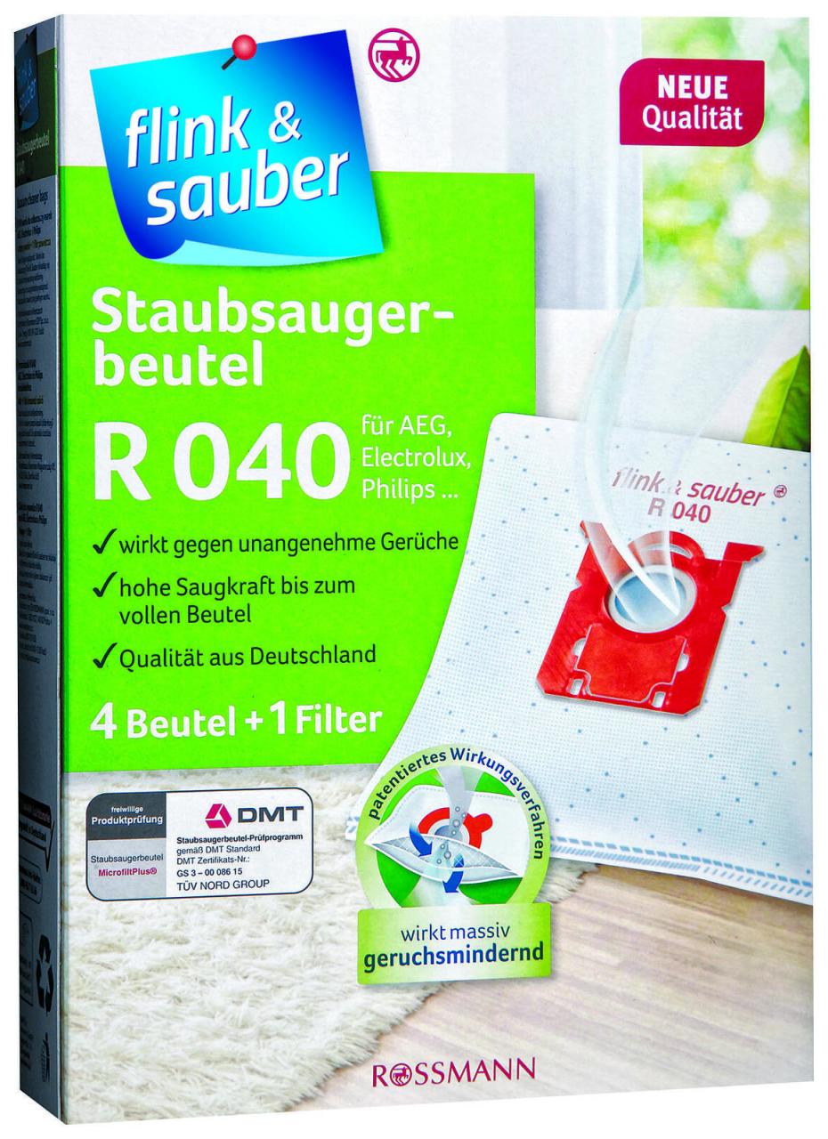 flink & sauber Staubsaugerbeutel F&S Staubsaugerbeutel R040 von flink & sauber