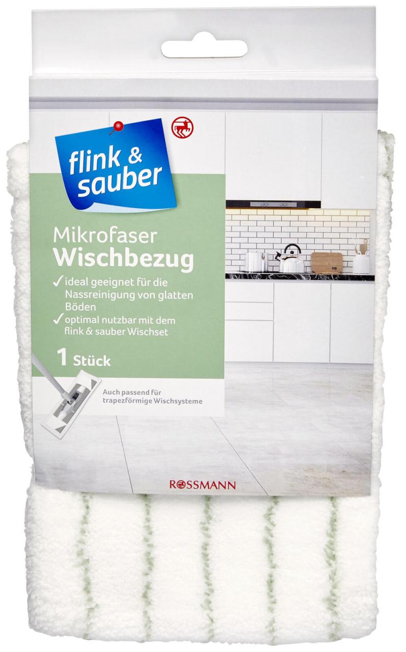flink & sauber Mikrofaser Wischbezug für Bodenwischer von flink & sauber