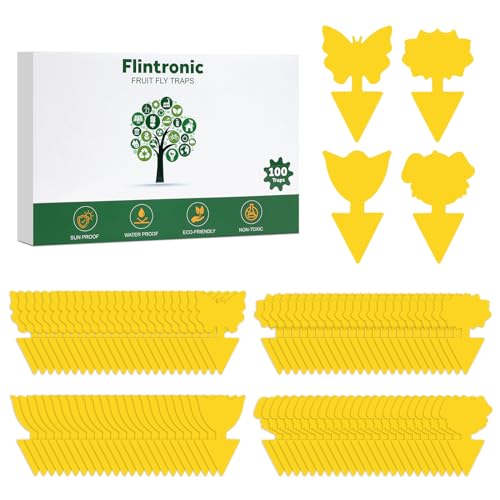 Flintronic 100 Stück Gelbsticker Trauermücken Bekämpfen, Fliegenfalle, Gelbe Klebefalle, Trauermücken Bekämpfenfür, Gelbtafeln für die Zimmerpflanzen Schädlingsbekämpfung Flintronic 100 Stück Gelbsticker Trauermücken Bekämpfen, Fliegenfalle, Gelbe Klebefalle, Trauermücken Bekämpfenfür, Gelbtafeln für die Zimmerpflanzen Schädlingsbekämpfung von flintronic