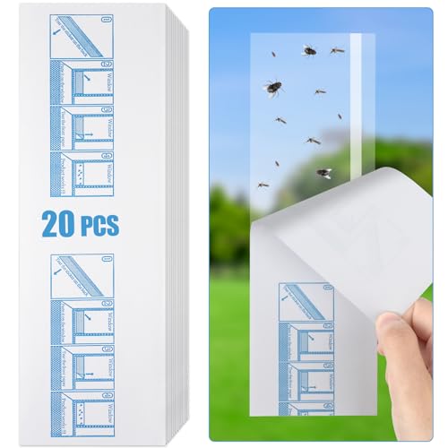 Flintronic 20 Stück Fenster Fliegenfalle, Fliegenköder für Fenster, Fliegenfalle Innenbereich, Effektive Fliegenfalle Innenbereich, Obstfliegenfalle Küche Flintronic 20 Stück Fenster Fliegenfalle, Fliegenköder für Fenster, Fliegenfalle Innenbereich, Effektive Fliegenfalle Innenbereich, Obstfliegenfalle Küche von flintronic