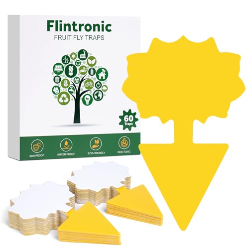 Flintronic 60 Stück Gelbsticker Trauermücken Bekämpfen, Fliegenfalle, Gelbe Klebefalle, Trauermücken Bekämpfenfür, Gelbtafeln für die Zimmerpflanzen Schädlingsbekämpfung Flintronic 60 Stück Gelbsticker Trauermücken Bekämpfen, Fliegenfalle, Gelbe Klebefalle, Trauermücken Bekämpfenfür, Gelbtafeln für die Zimmerpflanzen Schädlingsbekämpfung von flintronic