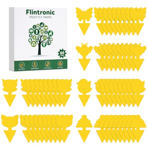 Flintronic 60 Stück Gelbsticker Trauermücken Bekämpfen, Fliegenfalle, Gelbe Klebefalle, Trauermücken Bekämpfenfür, Gelbtafeln für die Zimmerpflanzen Schädlingsbekämpfung Flintronic 60 Stück Gelbsticker Trauermücken Bekämpfen, Fliegenfalle, Gelbe Klebefalle, Trauermücken Bekämpfenfür, Gelbtafeln für die Zimmerpflanzen Schädlingsbekämpfung von flintronic