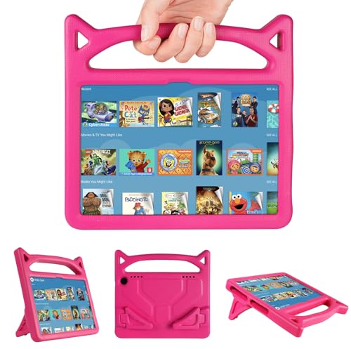 Flintronic Fire HD 8 &HD 8 Plus Tablet Hülle für Kinder(12th/10th Gen, 2022/2020 Release), Kinder Hülle Leichte Stoßfeste Schutzhülle für Kindle Fire HD 8 &HD 8 Plus mit Griff und Ständer von flintronic