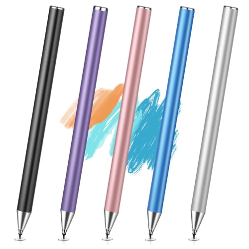 Flintronic Tablet Stift, 5er-Pack Disc-Spitze Stylus Pen, Touchscreen Stift Hohepräzision, Stylus Touch Pen Kompatibel mit Alle Handys/Tablets/Apple/iPad/Samsung Galaxy/Xiaomi/IOS/Android von flintronic