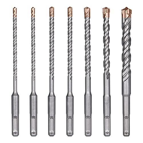 flintronic SDS PLUS Betonbohrer Set, SDS Bohrer Set - 7tlg. 4 5 6 6 8 10 12 x 160 mm, SDS Steinbohrer mit 4 Schneiden, Betonbohrer, Steinbohrer kompatibel mit Bosch Hilti Makita Metabo Bohrhammer flintronic SDS PLUS Betonbohrer Set, SDS Bohrer Set - 7tlg. 4 5 6 6 8 10 12 x 160 mm, SDS Steinbohrer mit 4 Schneiden, Betonbohrer, Steinbohrer kompatibel mit Bosch Hilti Makita Metabo Bohrhammer von flintronic