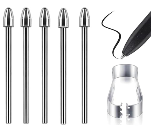 (5 x Metallspitzen) Tab S6 Lite/S7/S8/S9/S10 Stiftspitzen, Ersatz für Samsung Galaxy Tab S6 Lite/S7/S8/S9/S10 Pen Tablet, alle Versionen, Stylus S Pen, Ersatzspitzen/Federn + Pinzette (5 x von fllynewrite