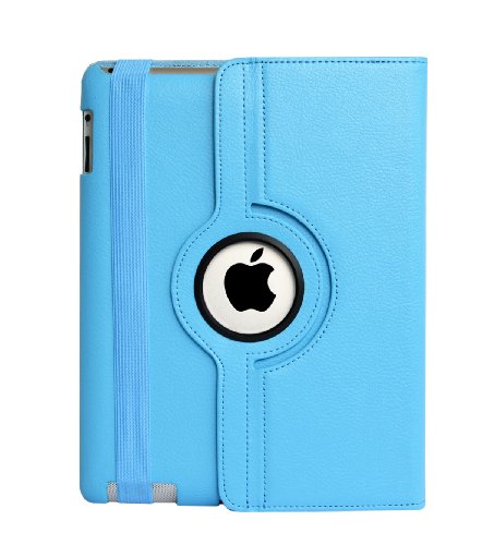 flyorigin Hülle für iPad Ältestes Modell (2011-2012 veröffentlicht, vor 10 Jahren) iPad 2 iPad 3 iPad 4 Premium PU-Leder Multifunktionshülle/Cover für 9,7 Zoll iPad 2 3 4 von flyorigin