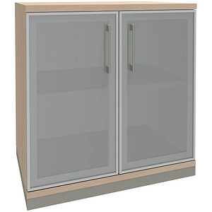 fm Aktenschrank Oldenburg, 4260429767595 akazie, Acrylglas satiniert 1 Fachboden 80,0 x 44,2 x 78,1 cm von fm