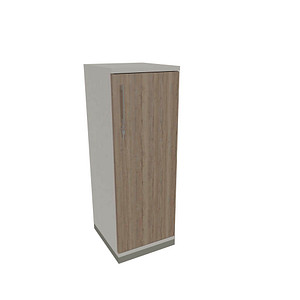 fm Aktenschrank Oldenburg, 4260649681244 weiß, eiche natur 2 Fachböden 40,0 x 44,2 x 113,3 cm von fm