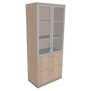 fm Aktenschrank Sidney, 4260267328637 akazie 2 Fachböden 80,0 x 44,2 x 186,9 cm von fm