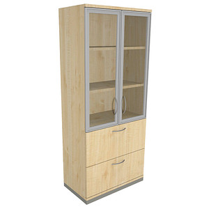 fm Aktenschrank Sidney, 4260267328729 königsahorn 2 Fachböden 80,0 x 44,2 x 186,9 cm von fm