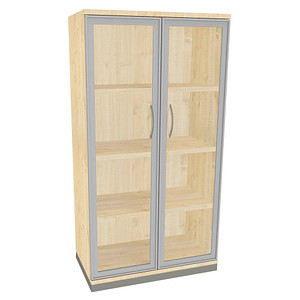 fm Aktenschrank Sidney, 4260267329344 königsahorn, Acrylglas klar 3 Fachböden 80,0 x 44,2 x 151,7 cm von fm