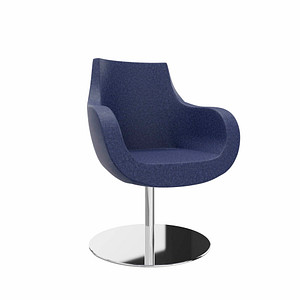 fm Besuchersessel Pirum dunkelblau chrom Stoff fm Besuchersessel Pirum dunkelblau chrom Stoff von fm